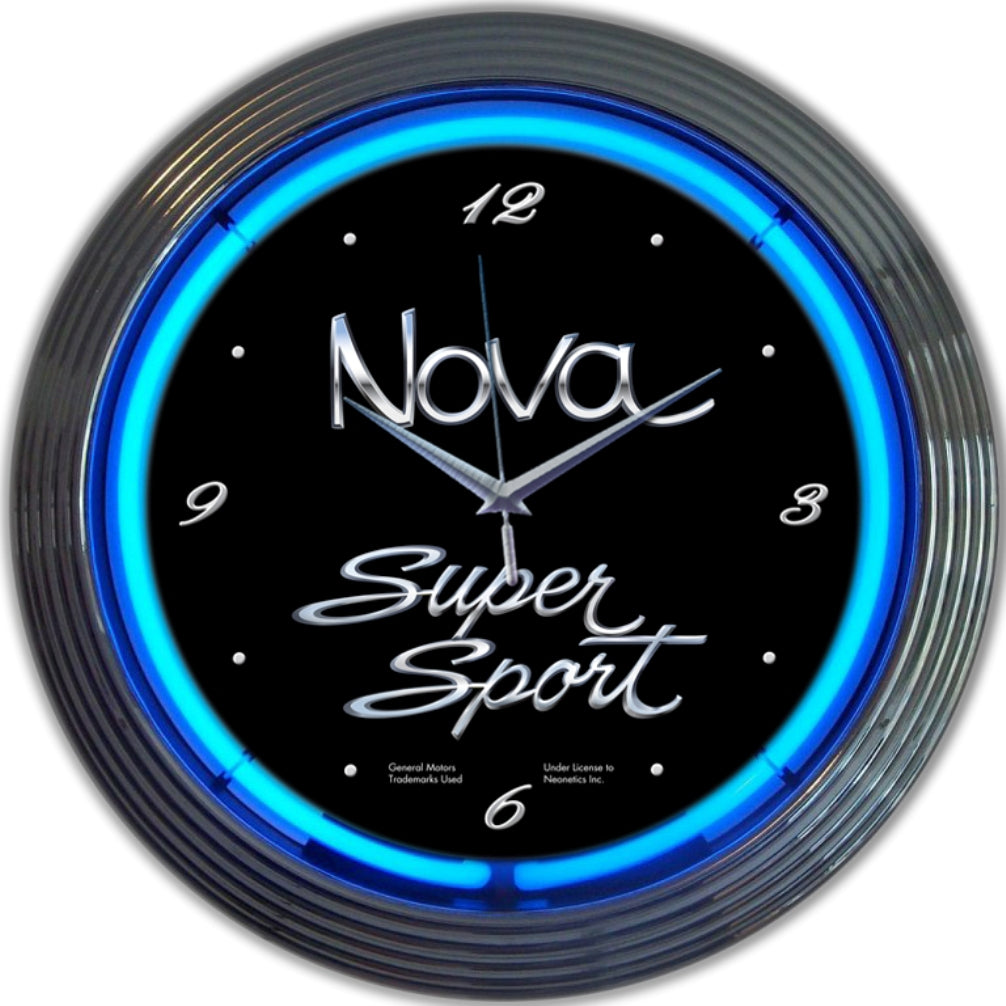 GM – NOVA SUPER SPORT NEON CLOCK