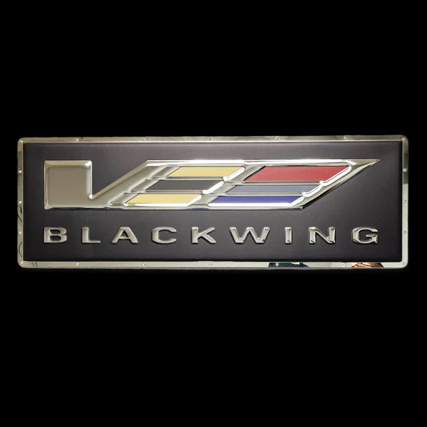 Cadillac V-Series Blackwing Metal Sign