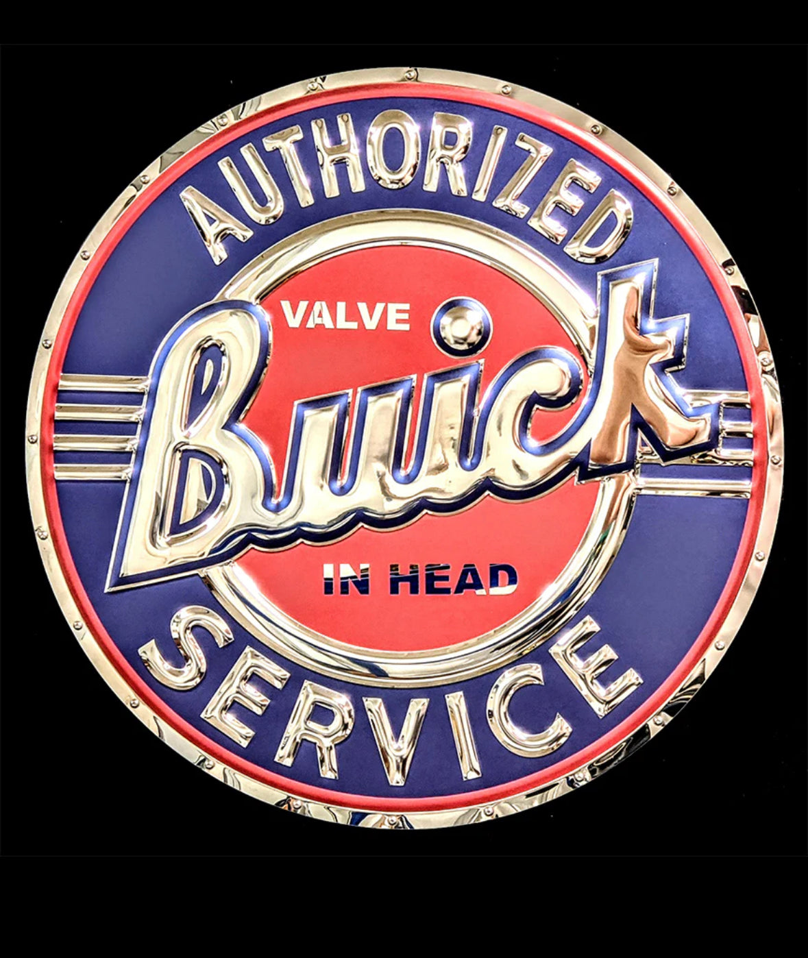Buick Authorized Service Metal Sign