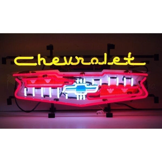 CHEVY GRILL SIGN STANDARD SIZE NEON