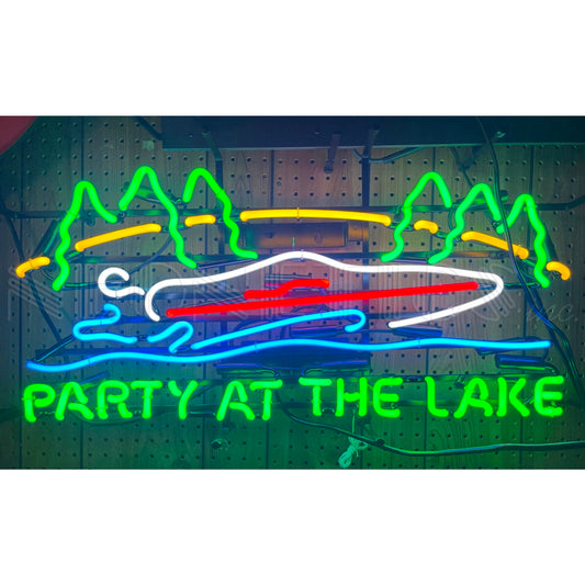 PARTY AT THE LAKE NEON