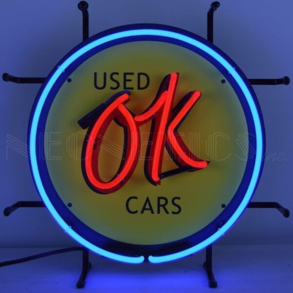 OK USED CARD JUNIOR NEON SIGN