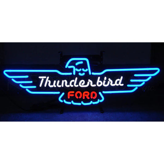 FORD THUNDERBIRD NEON SIGN WITH BACKING