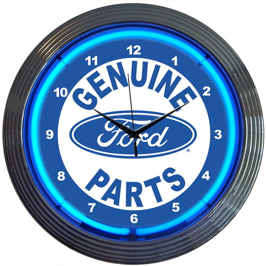 FORD PARTS NEON CLOCK