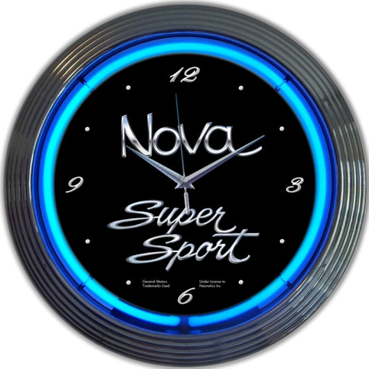 GM – NOVA SUPER SPORT NEON CLOCK