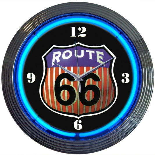XTRA – ROUTE 66 NEON CLOCK