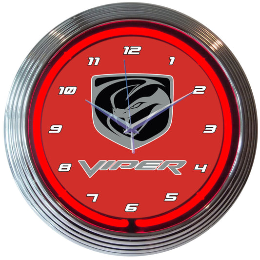 DODGE VIPER NEON CLOCK