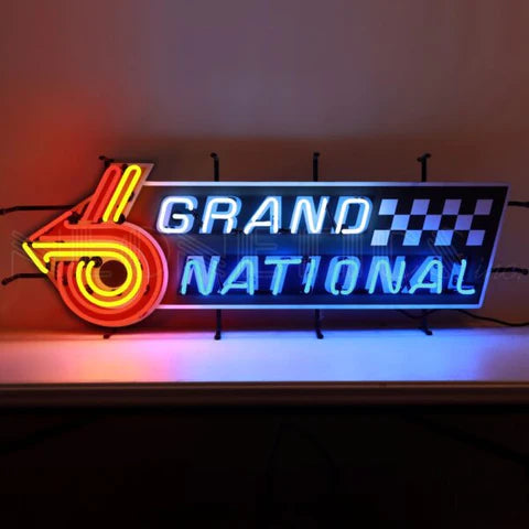 BUICK GRAND NATIONAL NEON SIGN WITH BACKING