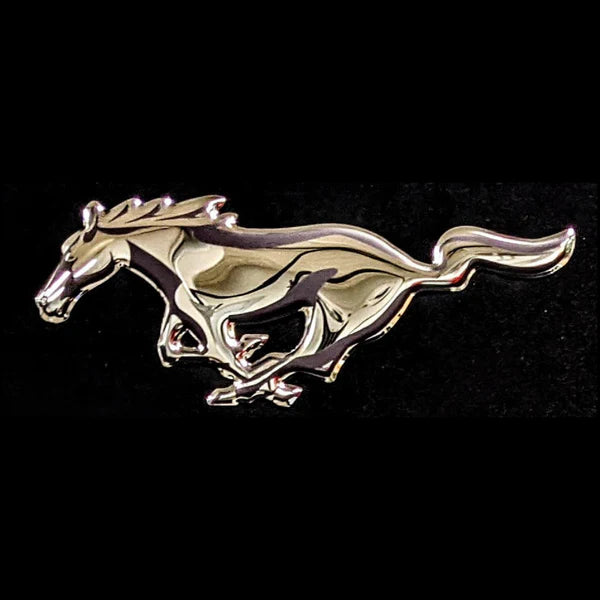 Ford Mustang Horse Black Emblem Metal Sign