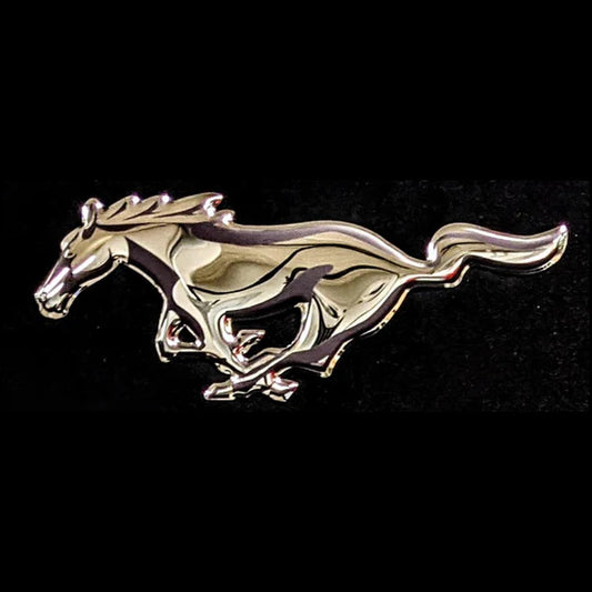 Ford Mustang Horse Black Emblem Metal Sign