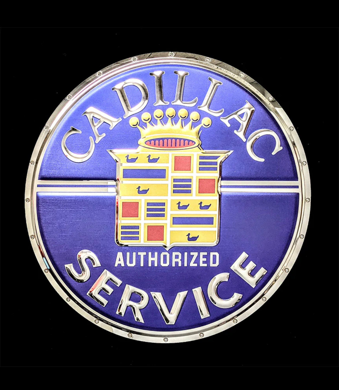 Cadillac Service Metal Sign