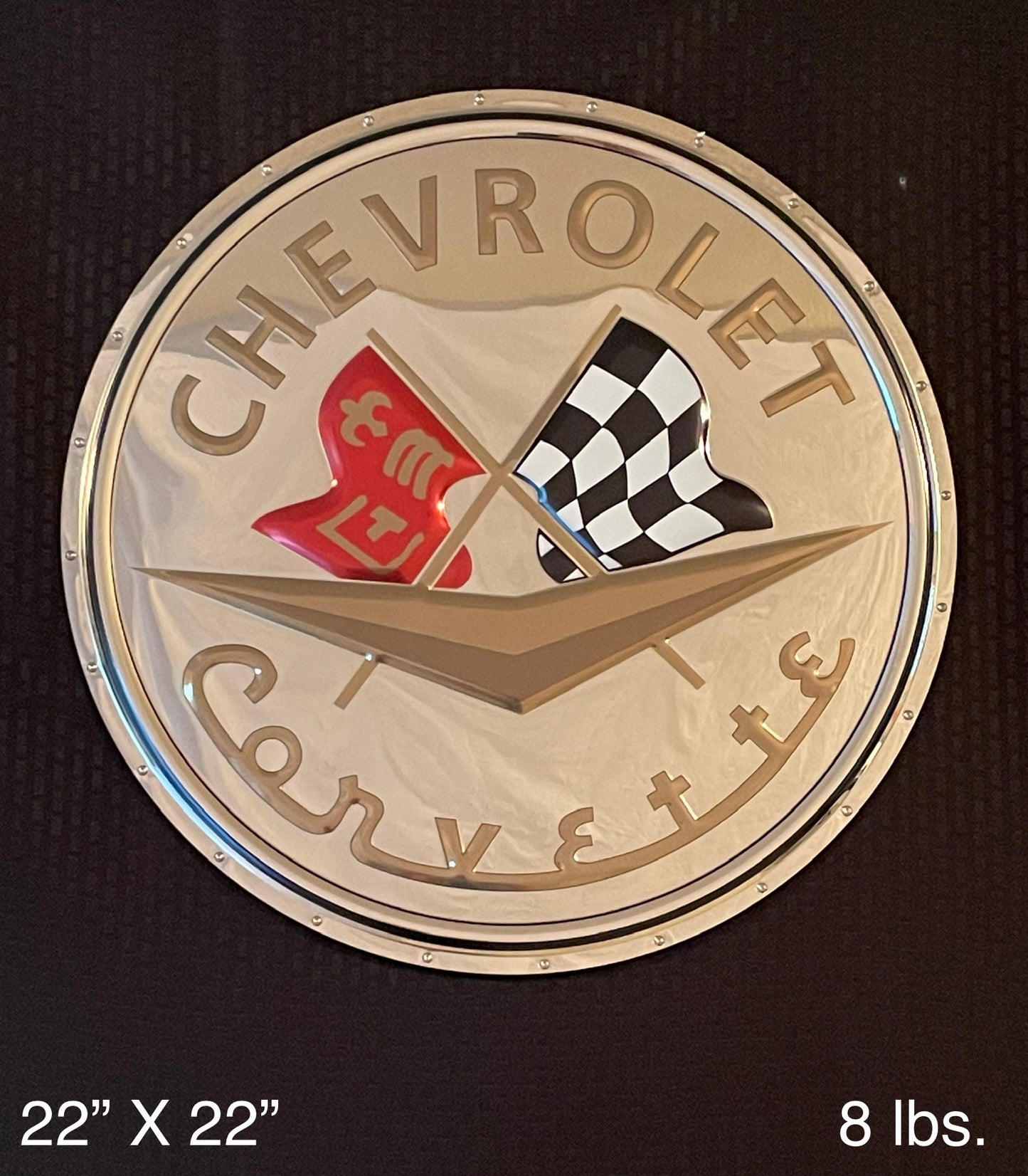 Corvette C1 Badge Metal Sign