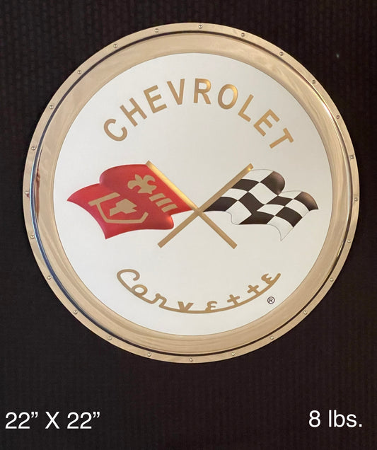 Corvette C2 Badge Metal Sign