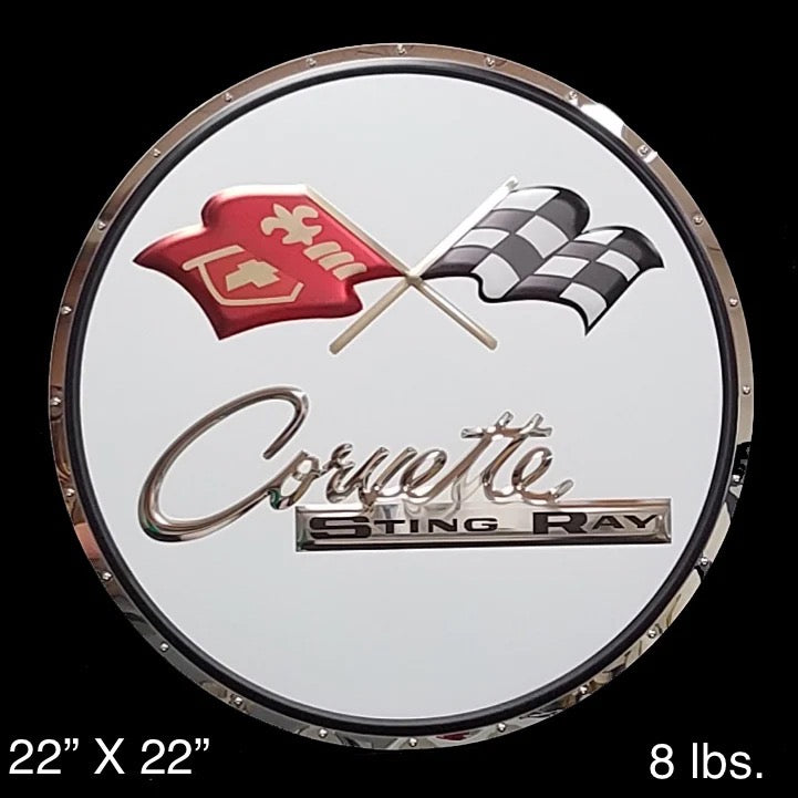 Corvette C2 Stingray Badge Metal Sign