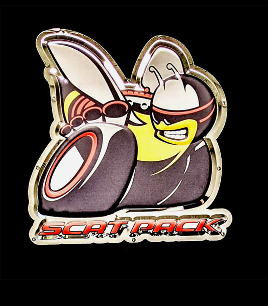 Dodge Scat Pack Bee Metal Sign