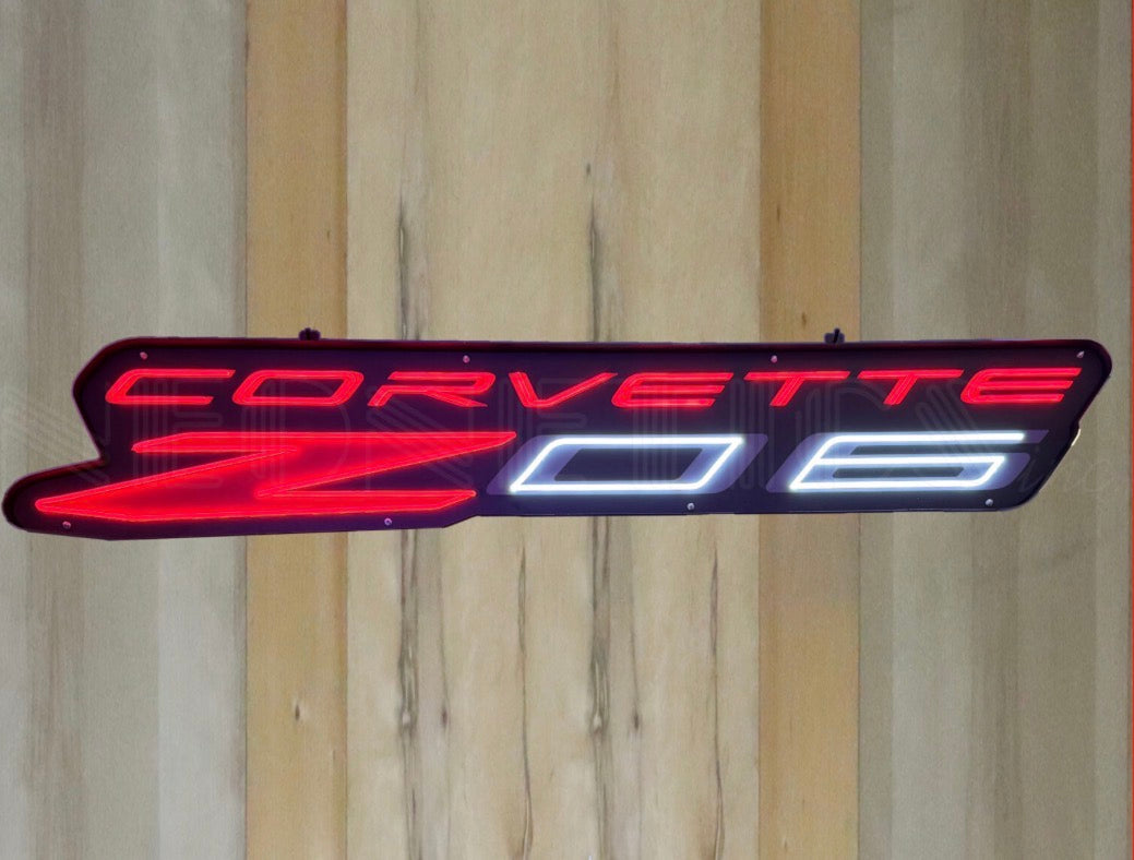 Corvette Z06 LED Flex-Neon sign in Can