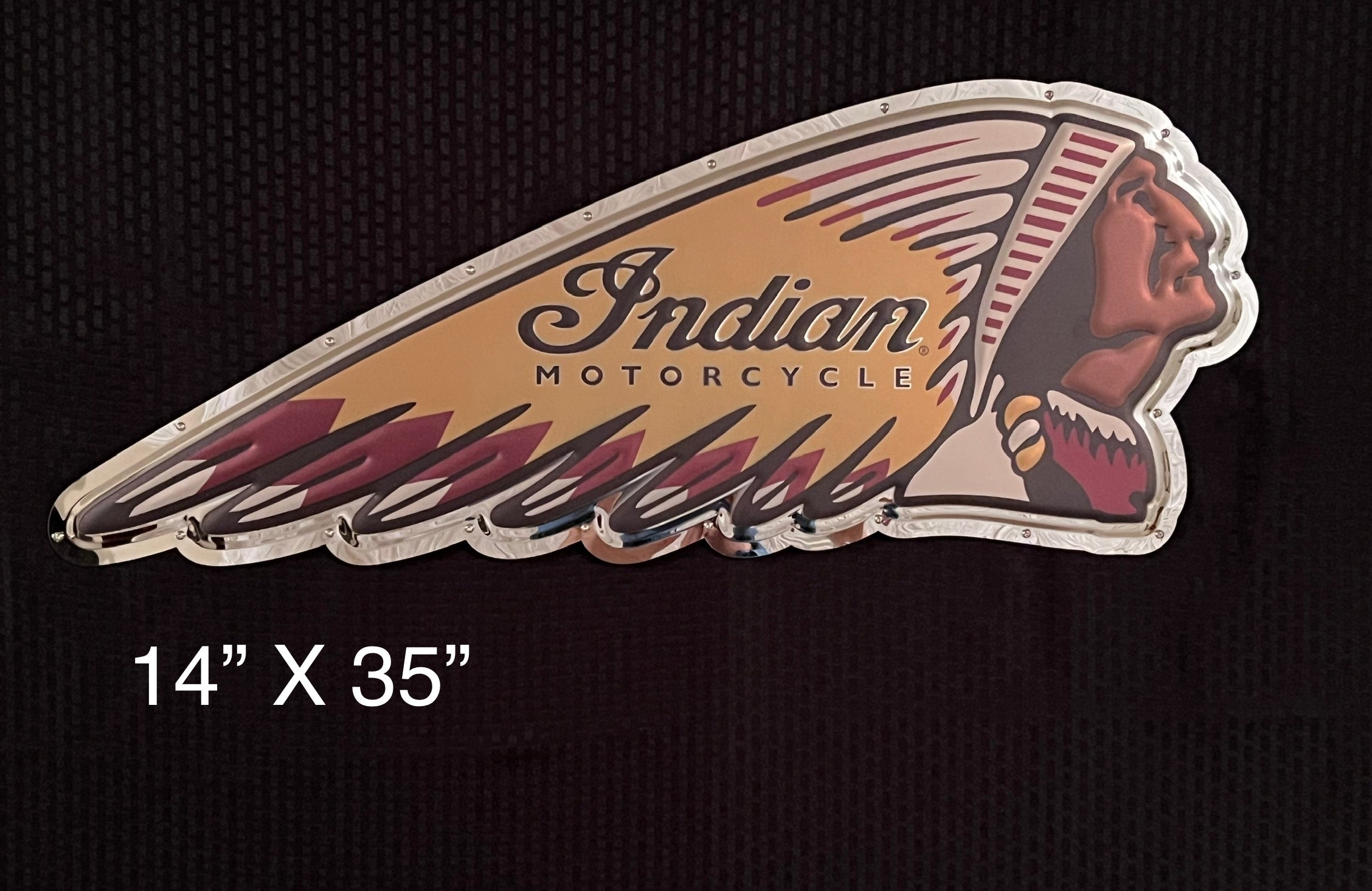 Indian Motorcycles Logo Metal Sign – GearHeads Wall Decor