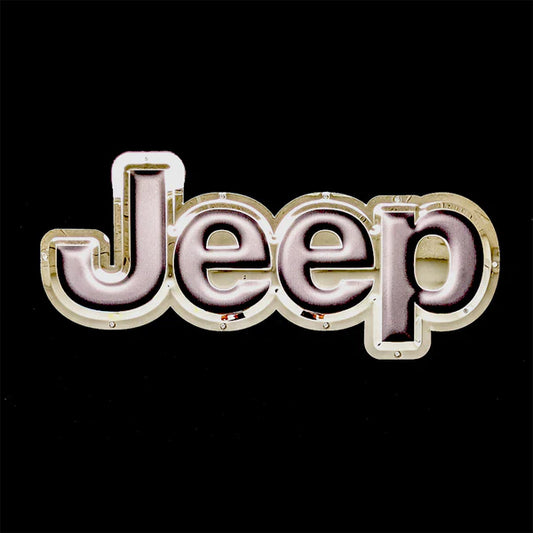 Jeep Logo Black Metal Sign