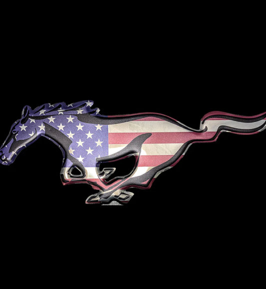 Ford Mustang Horse Emblem USA Metal Sign