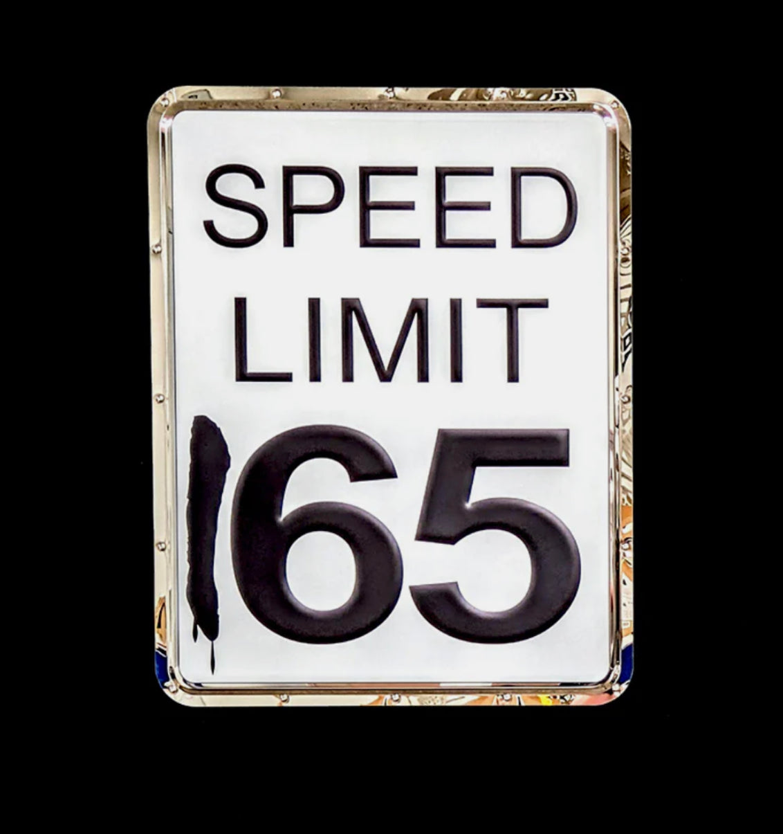 Speed Limit 165 Metal Sign